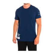 La Martina Kortärmad T-shirt med Märkesgrafik Blue, Herr