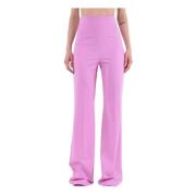 Sportmax Wide Trousers Pink, Dam