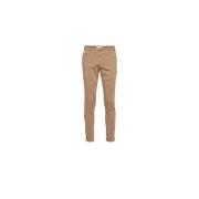 Knowledge Cotton Apparel Joe Slim Chino Byxor Beige, Herr