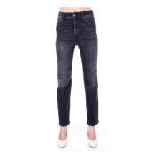 Haikure Slim-fit Jeans Black, Dam