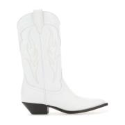 Sonora Vit läder Santa Fe Ankle -stövlar White, Dam