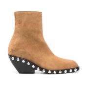 Khaite Sensuella Ankelboots i Mocka Brown, Dam