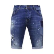 Local Fanatic Jeansshorts Män Stretch - 1035-Sh Blue, Herr