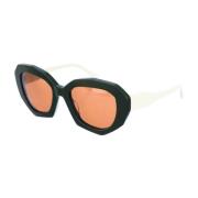 Marni Original och sofistikerad oval solglasögon Black, Dam