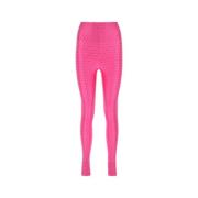 Andamane Utsmyckade stretch nylon leggings Pink, Dam
