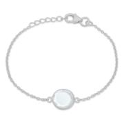 Frk. Lisberg Kattarmband kvarts silver Gray, Dam