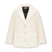 Zadig & Voltaire Fleur faux-fur jacka White, Dam