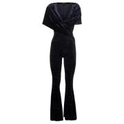 Andamane Svart Maxi Flare Jumpsuit Black, Dam