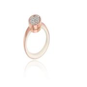 Chantecler Roséguld Diamantring Pink, Dam