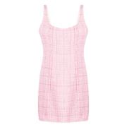 Gcds Rosa Tweedklockklänning Pink, Dam