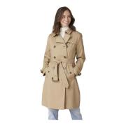 Junge Klassisk Trenchcoat Beige, Dam