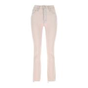 Mother Slim-fit Jeans Pink, Dam