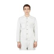 Maison Margiela Konceptuell Denimjacka White, Herr