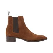 Scarosso Tan Suede Chelsea Boot Brown, Herr
