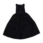 Lardini Black Long Embellished Dress Princess Style Black, Dam