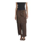 N21 Maxi Skirts Brown, Dam