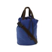 Prada Vintage Pre-owned Canvas prada-vskor Blue, Dam