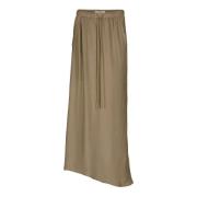 Humanoid Mud Kjol Maxi Stil Beige, Dam