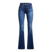 Veronica Beard Skinny Flare Jeans i Bright Blue Blue, Dam