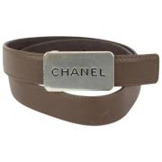 Chanel Vintage Oanvänd Bälte, Längd: 33,5 Brown, Dam