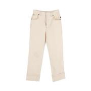 Chloé Pre-owned Pre-owned Bomull jeans Beige, Dam