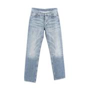 Gucci Vintage Pre-owned Bomull jeans Blue, Dam