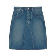 Isabel Marant Étoile Denim Midi Kjol Blue, Dam