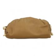 Bottega Veneta Vintage Beige Läder Bottega Veneta Kedja Clutch Beige, ...