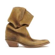 Maison Margiela Bronsfärgade Tabi Westernstövlar Brown, Dam