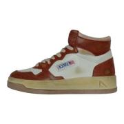 Autry Medalist Mid Supervintage Sneakers Brown, Dam