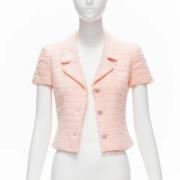 Chanel Vintage Pre-owned Nylon ytterklder Pink, Dam