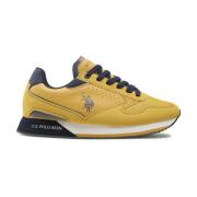 U.s. Polo Assn. Gula Sneakers med Tryckt Logotyp Yellow, Herr