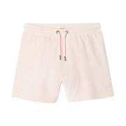 Jott Eleganta rosa bomullsshorts med elastisk midja Pink, Dam