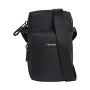 Calvin Klein Svart Cross Body Väska Black, Herr