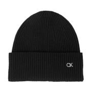 Calvin Klein Svart Re-Lo Mix Beanie Black, Dam