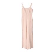 Chanel Silke Statement Jumpsuit Beige, Dam