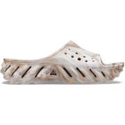 Crocs Marmorerade Sliders för Modern Man Beige, Herr