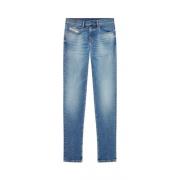 Diesel Avslappnad passform denim jeans Blue, Herr