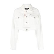 Dsquared2 Klassiska DenimDenim Jacka White, Dam