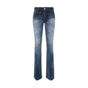 Dsquared2 Marin Flare Jeans Blue, Dam