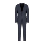 Emporio Armani Slim Fit Enkelknäppt Kostym Blue, Herr