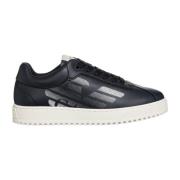 Emporio Armani Blåa Avslappnade Sneakers Blue, Herr