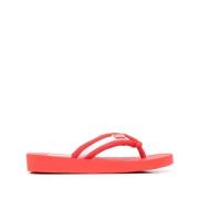 Kenzo Röda Eleganta Flip Flops Red, Dam