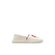 Kenzo Espadriller med logotyp Beige, Dam