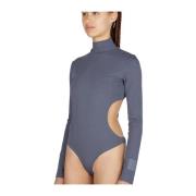 Marc Jacobs Edgy Cut Out Bodysuit Gray, Dam