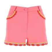 Moschino Denim Shorts för Kvinnor Pink, Dam