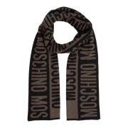 Moschino Ikoniskt Logotyp Ullhalsduk Black, Dam