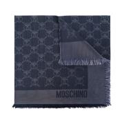 Moschino Silky Sjal Blue, Herr