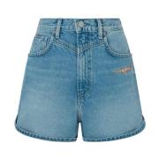 Pepe Jeans Denim Shorts Blue, Dam