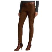 Polo Ralph Lauren Leland Skinny Byxa Brown, Dam